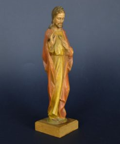 Jezus Heilig Hart - Art Deco - hout