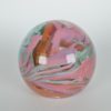 Presse-papier roze en turquoise Malta glas