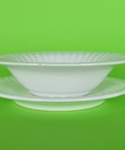 Fruittest wit met een ribbel - aardewerk