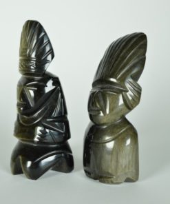 Mexicaanse beeldjes van krijgers - goudobsidiaan