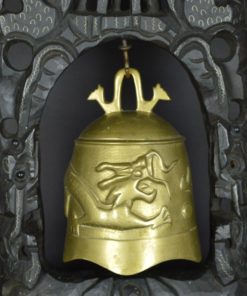 Balinese gong met hamer - hout met koper