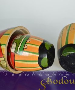 Kat Matroesjka - 5 houten poppen