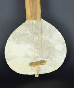 Snaarinstrument met aap - kalebas, hout en dierenhuid