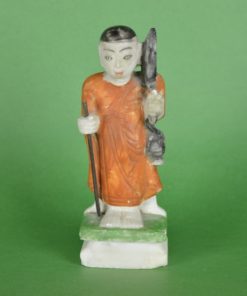 Boeddhistische monnik met wandelstok - marmer