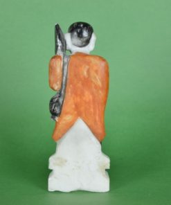 Boeddhistische monnik met wandelstok - marmer