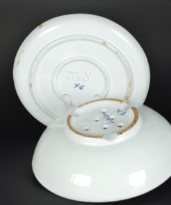 Fruittest met hert handgeschilderd, Italy - aardewerk