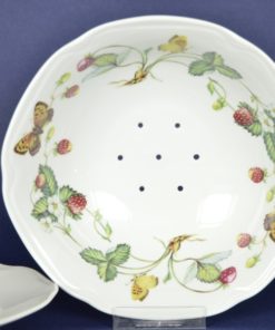 Fruittest met aardbeien en vlinders - Mary Anne Czechoslovakia - porselein