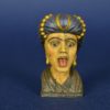 Gouden Gaper met zwart met gouden tulband miniatuur replica - kunsthars