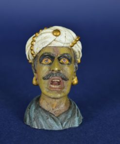 Gouden Gaper witte tulband met goud miniatuur replica - kunsthars