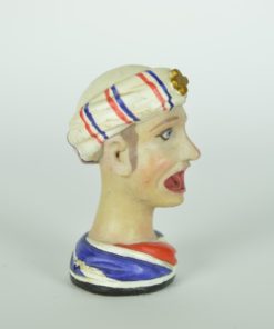 Gouden Gaper tulband rood-wit-blauw miniatuur replica - kunsthars