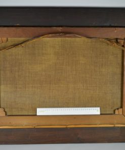 Schilderij Johan Georg Gerstenhauer Winterlandschap met boerderij