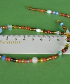 Halsketting goudkleurig met Turkoois