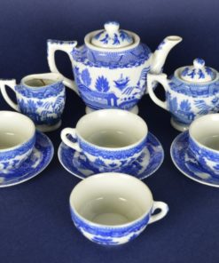 Poppenservies Blue Willow - porselein