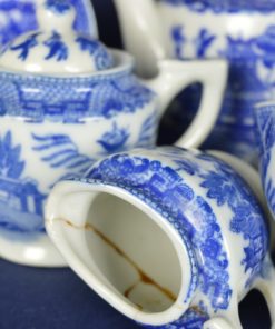 Poppenservies Willow Royal Doulton - porselein
