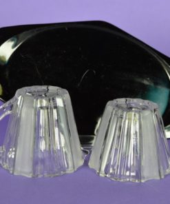 Roomstel Leerdam glas zwart en kleurloos - 3 delig