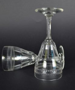 Gegraveerde bruidsglaasjes - 1890