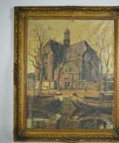 Kunstenaar Simon Kramer - Schilderij van een kerk