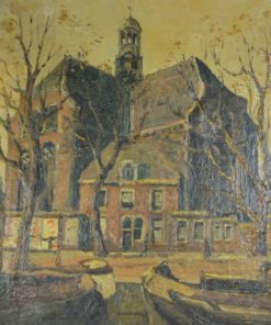 Kunstenaar Simon Kramer - Schilderij van een kerk