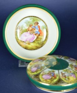 Ronde doos - Royal Vienna Love story - JKW porselein Karlsbad