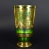 Vaas met gouden draken - groen glas