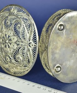 Doosje zilverkleurig filigrain