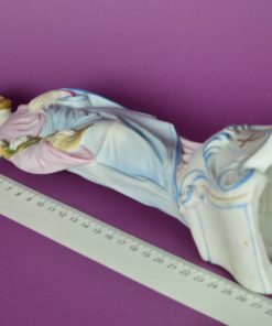 Heilige Antonius in blauw en roze - porselein