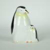 Pinguïn met jong - porselein