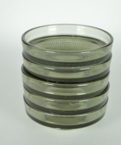 Dessertschalen grijs glas