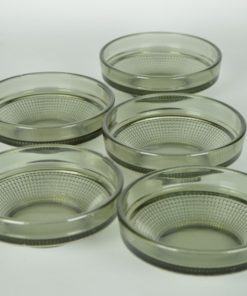 Dessertschalen grijs glas
