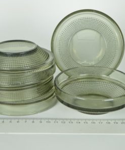 Dessertschalen grijs glas