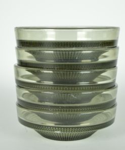 Dessertschalen grijs glas