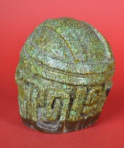 Olmeken hoofd Mexico - groen steen mozaiek