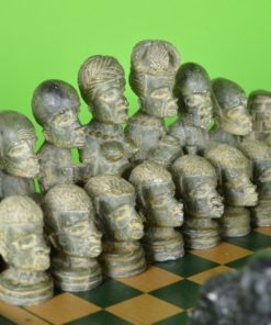 Schaakstukken - Afrikaanse figuren van steen