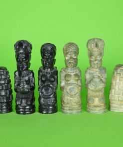 Schaakstukken - Afrikaanse figuren van steen