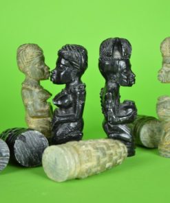 Schaakstukken - Afrikaanse figuren van steen