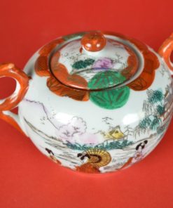 Suikerpot met drie vrouwen - Chinees porselein