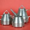 Art Deco Theepot, suikerpot en melkkan - Daalderop - Tin