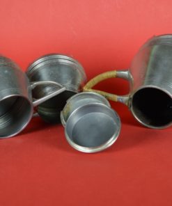 Art Deco Theepot, suikerpot en melkkan - Daalderop - Tin