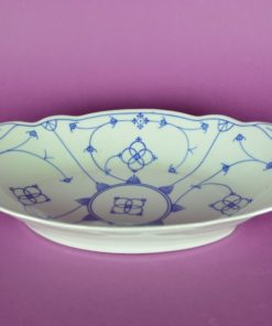 Ovale schaal motief Blau Saks - porselein