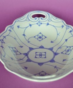 Ovale schaal motief Blau Saks - porselein