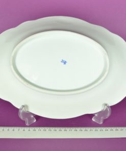 Ovale schaal motief Blau Saks - porselein