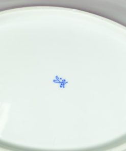 Ovale schaal motief Blau Saks - porselein