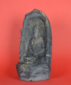 Boeddha met waxinelicht van steen