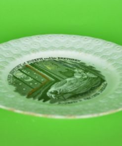 Bord sacred history Joseph and his brethren - antiek keramiek