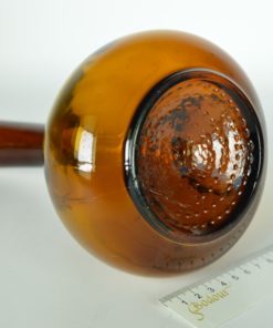 Porrón Spaanse decanteerkaraf - amberkleurig glas