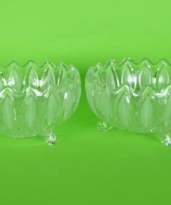 Schaaltjes Lausitzer glas Orion - middelgroot set van 2