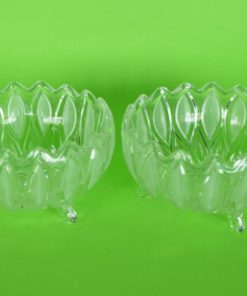 Schaaltjes Lausitzer glas Orion - middelgroot set van 2