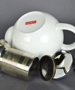 Bodum theepot met RVS filter - Porselein wit - 1 liter