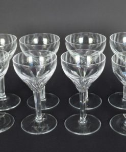 Glazen kristal, groot kleurloos - set van 4