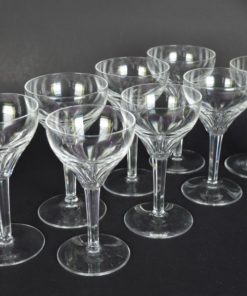 Glazen kristal, groot kleurloos - set van 4